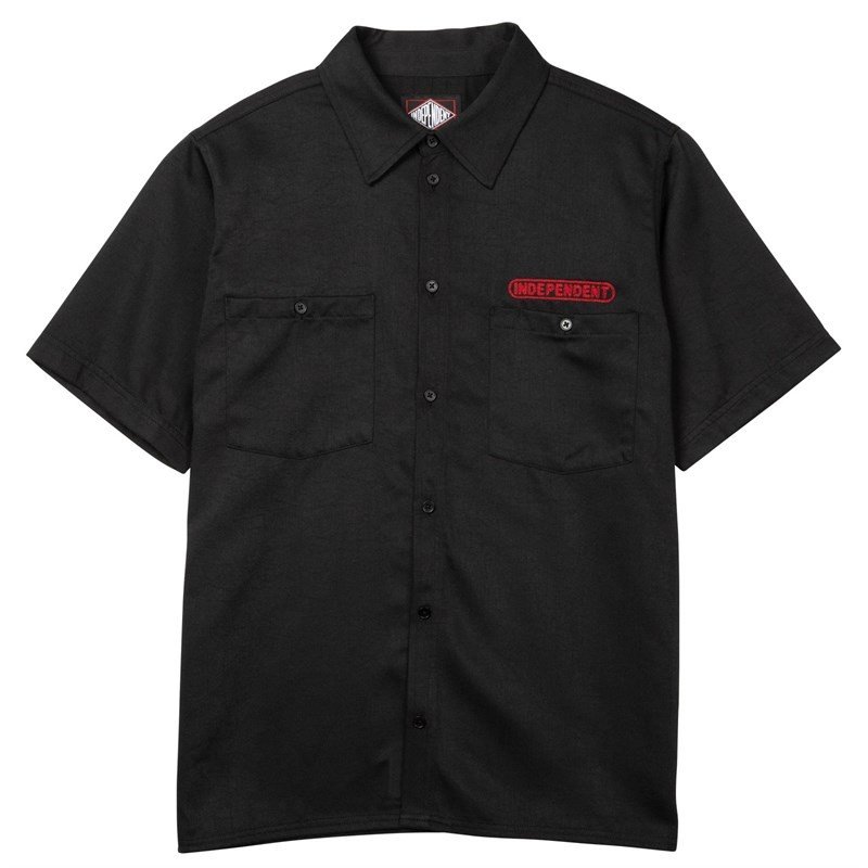 košile INDEPENDENT - Baseplate Work Shirt Black (BLACK) velikost: M