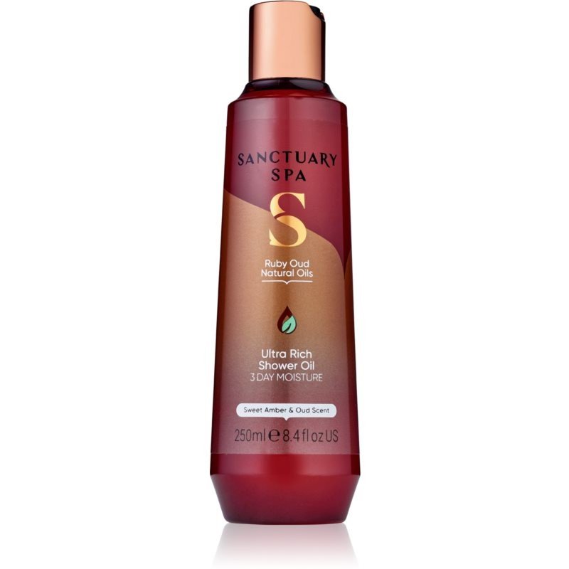 Sanctuary Spa Ruby Oud pečující sprchový olej s vyživujícím účinkem 250 ml