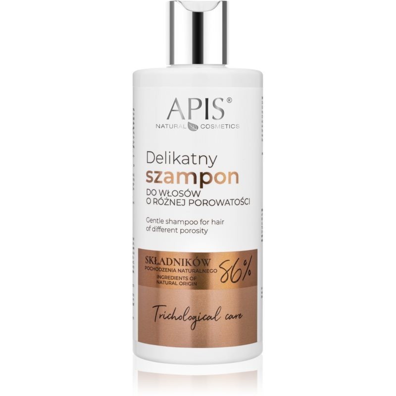 Apis Natural Cosmetics Trichological Care jemný šampon pro všechny typy vlasů 300 ml