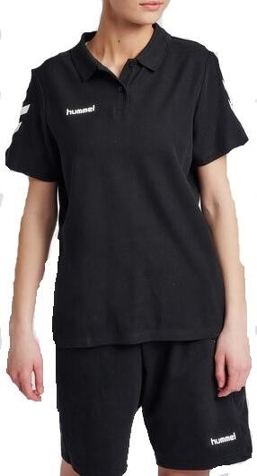 Triko Hummel Hummel Cotton Polo Shirt Women Black