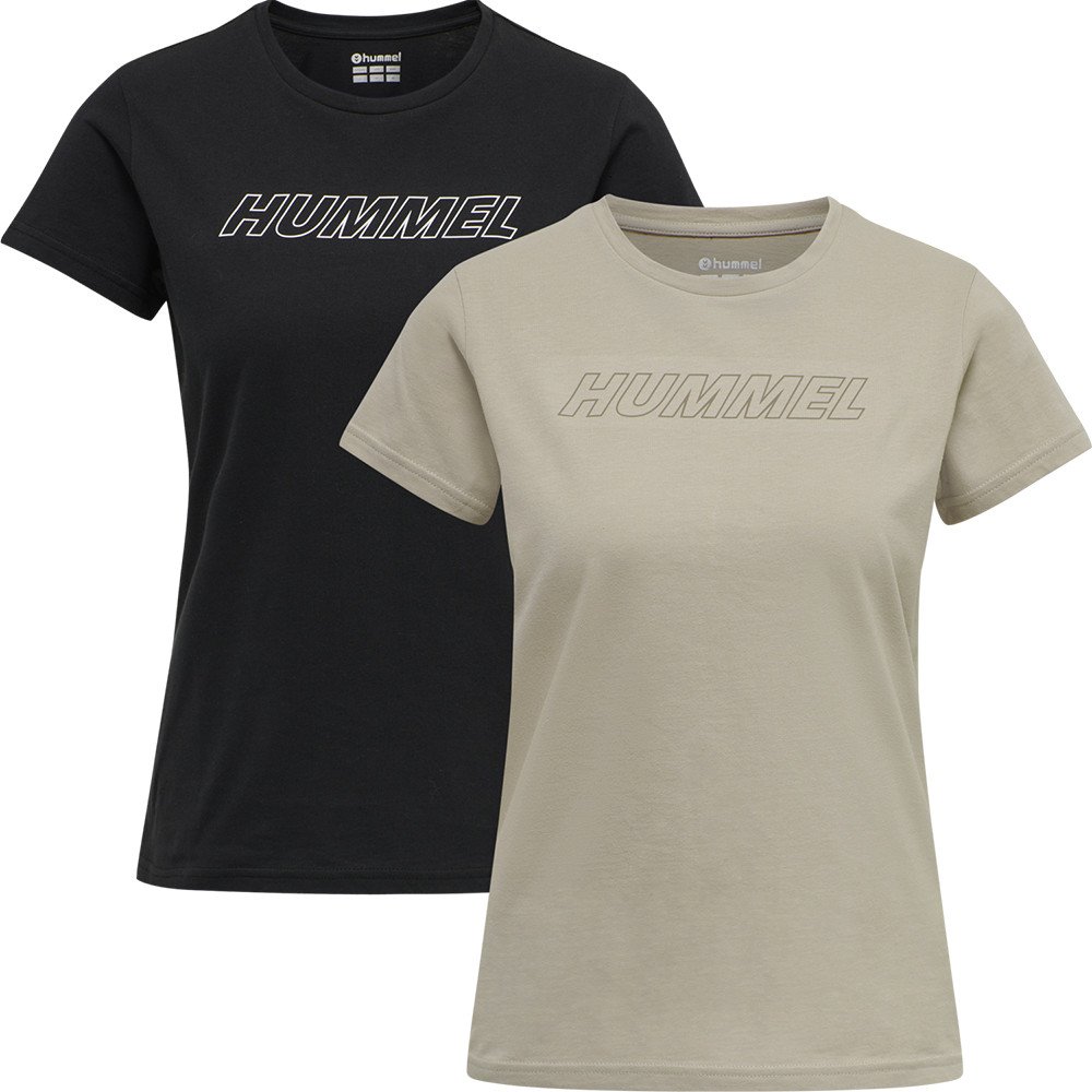Triko Hummel hmlTE CALI 2-PACK COTTON T-SHIRT
