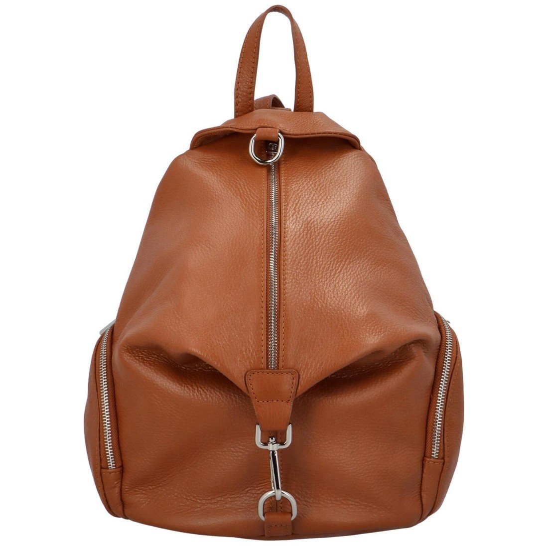 Stylový kožený dámský batoh Sonia, hnědá