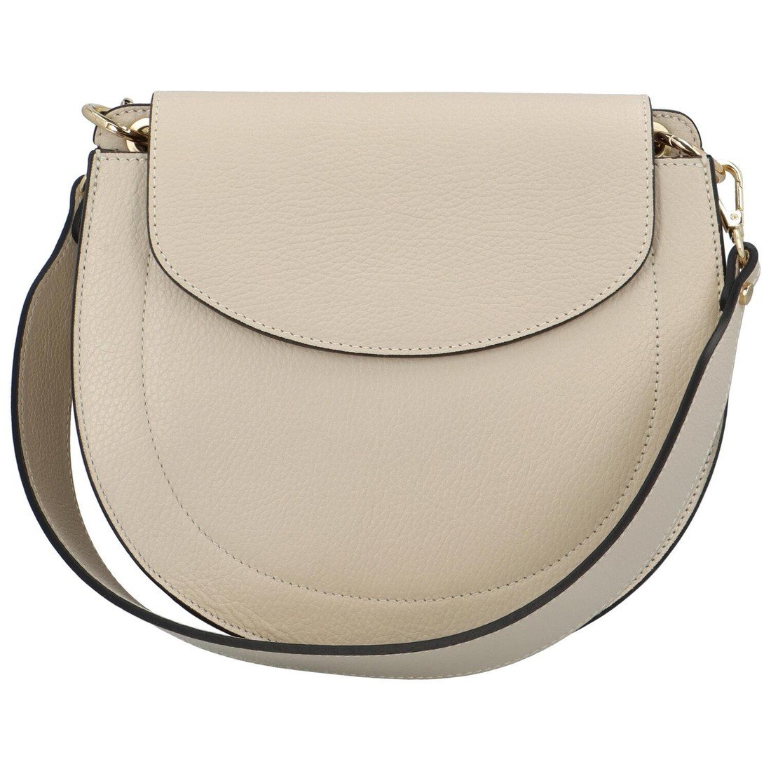 Luxusní dámská kožená kabelka April, béžová