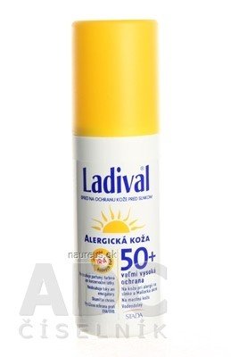 STADA Arzneimittel AG Ladival Allergy SPF 50+ sprej na ochranu kůže před sluncem 1x150 ml 150ml