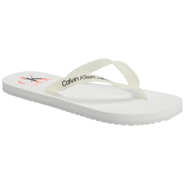 Calvin Klein BEACH SANDAL LOGO Pánské žabky, bílá, velikost 41