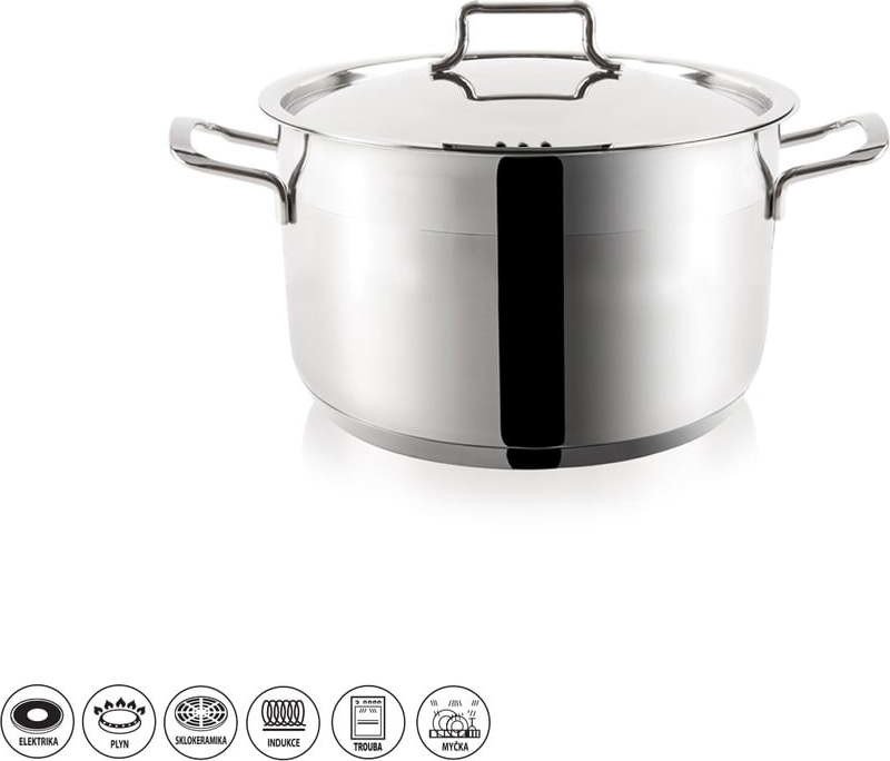 Nerezový kastrol s poklicí Orion Anett, 3 l