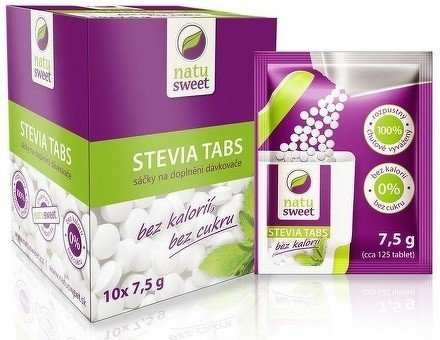 Stevia Natusweet Tbl.-sáč.do Dáv.10x7.5g(10x125ks)