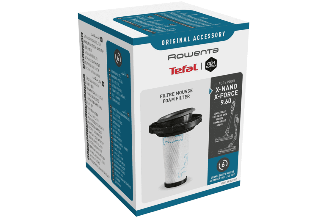 Příslušenství k vysavačům pěnový filtr pro Rowenta X-Force Flex 9.60 RH20xx & X-Nano RH11xx ZR009010