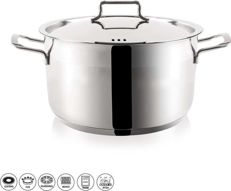Nerezový kastrol s poklicí Orion Anett, 6,2 l