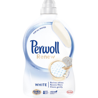 Perwoll prací gel Renew White 54 praní, 2970 ml