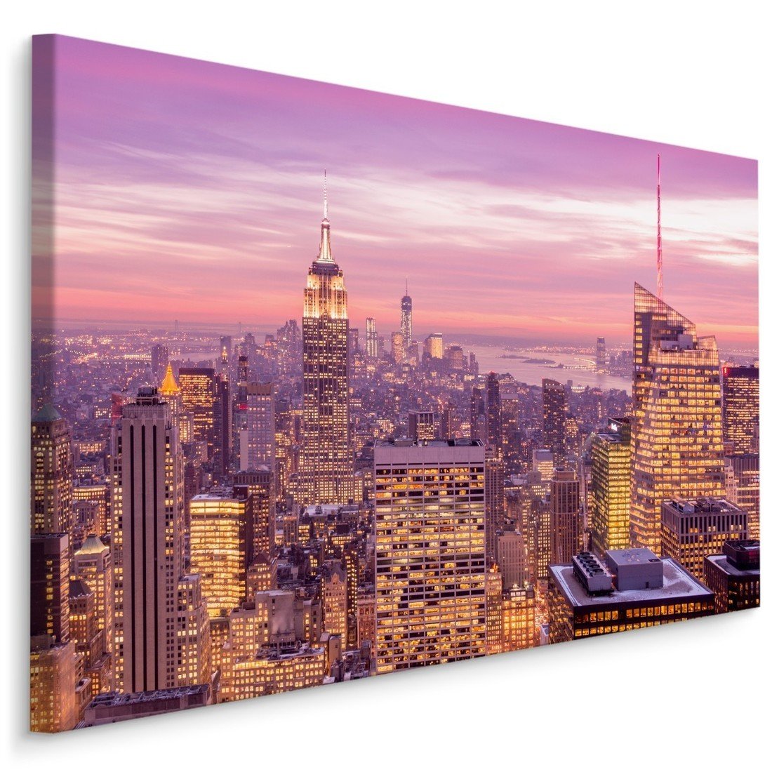 Plátno Panorama New Yorku V Noci II. Varianta: 30x20