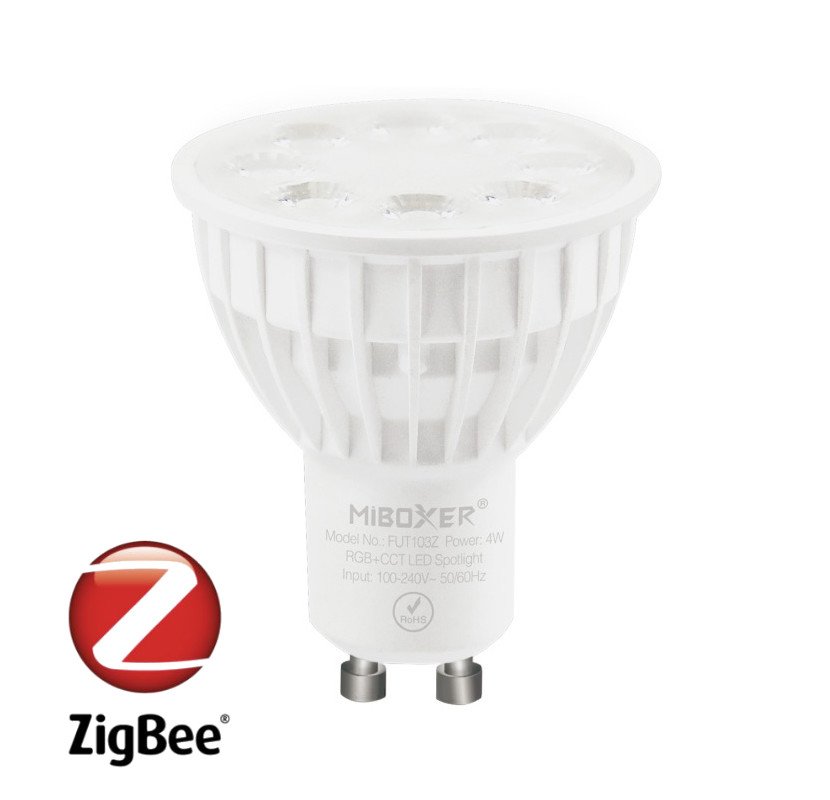 LED Solution Mi-Light MiBoxer ZIGBEE LED žárovka RGB+CCT 4W GU10 FUT103Z