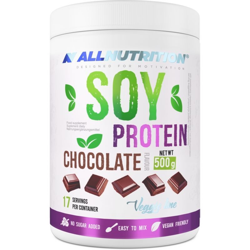 Allnutrition Vegan Pea Protein sójový proteinový izolát příchuť Chocolate 500 g