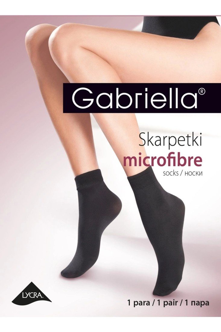 Gabriella skarpetki microfibra bezuciskowe nero