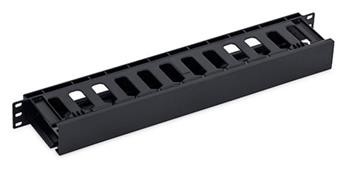 Triton 19' vyvazovací panel 1U plastový RAL9005