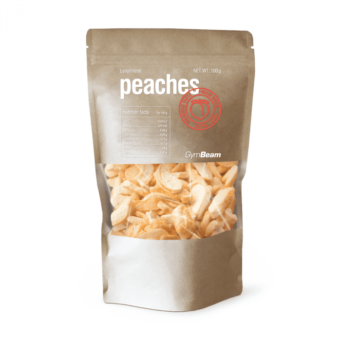 Lyophilized peaches 100 g - GymBeam