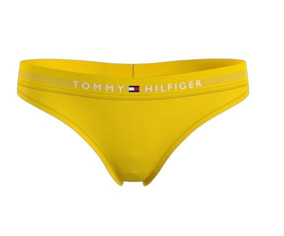 Dámská tanga Tommy Hilfiger žluté (UW0UW04146 ZGS) XS