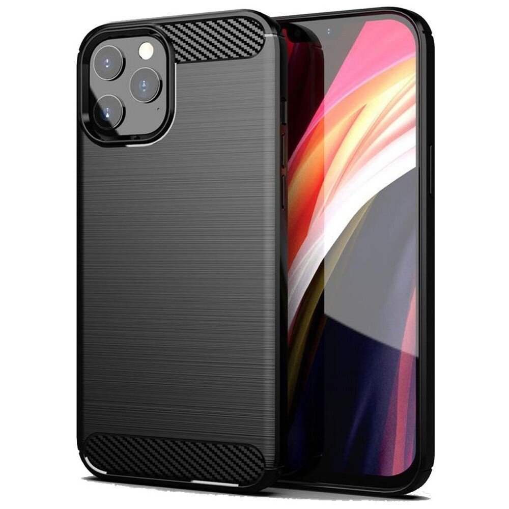 Smarty Carbon pouzdro pro iPhone 14 Pro černé