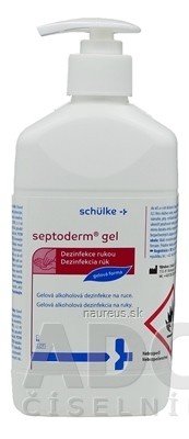 Schulke CZ, s.r.o. Septoderm gel dezinfekce rukou, s dávkovačem 1x500 ml 500ml
