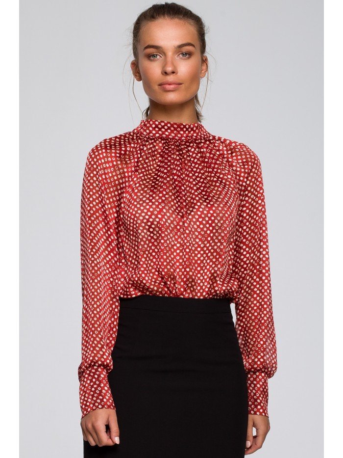 Style Dámská halenka Fenifach S235 červená XL