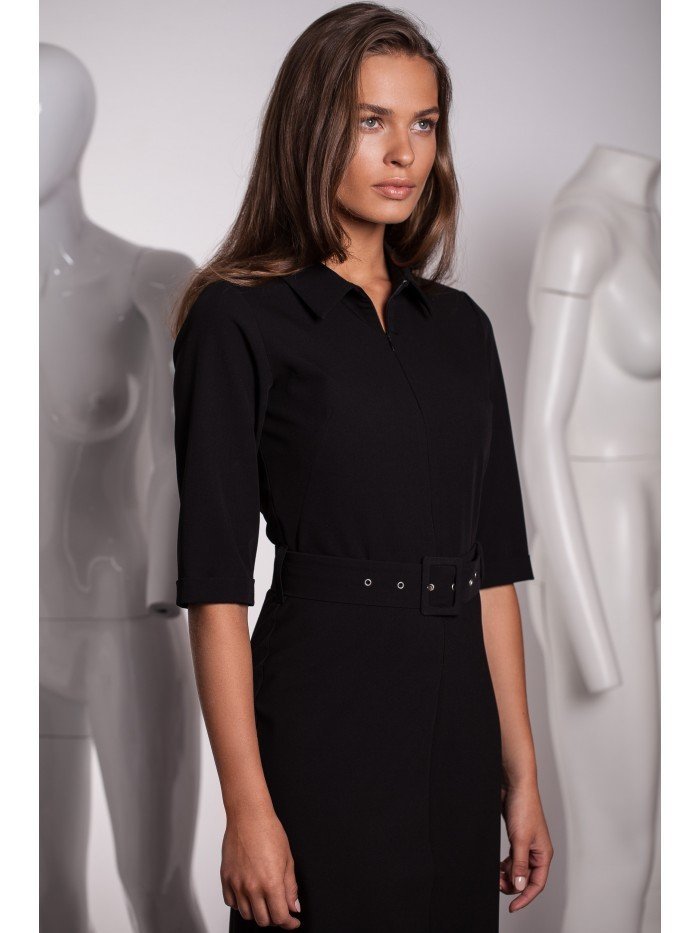 Style Dámské mini šaty Dechtegau S231 černá L
