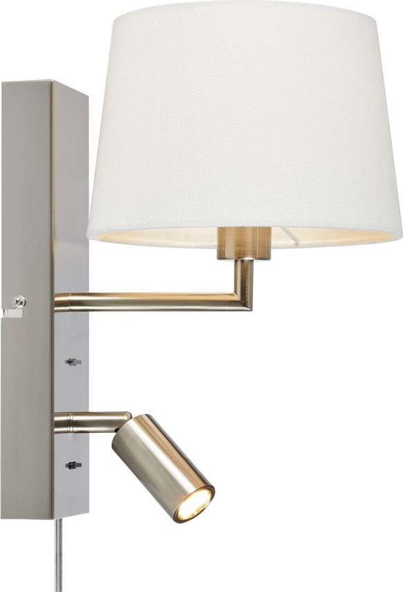 LED nástěnné svítidlo v bílo-stříbrné barvě (délka 28,5 cm) Como – Markslöjd
