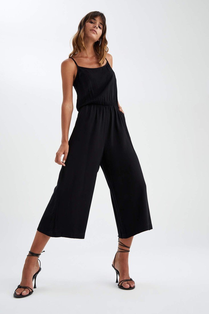 DEFACTO Crew Neck Strappy Jump Suit