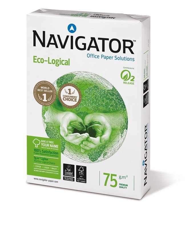 Kancelářský papír Navigator Eco-Logical - A4, 75 g, 500 listů