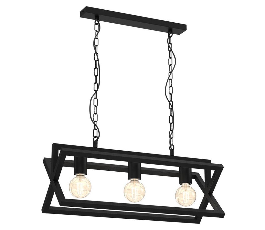 Lustr na řetězu ARNOLD 3xE27/60W/230V černá