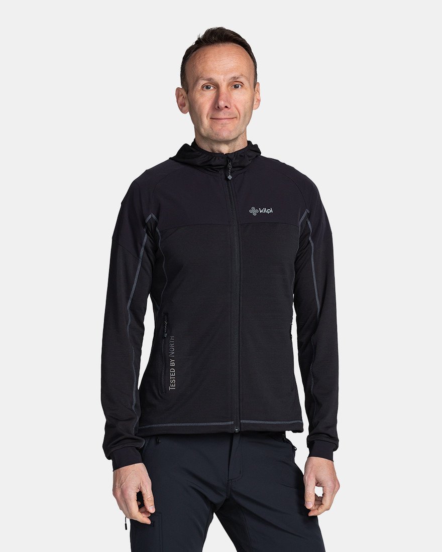 Pánská outdoorová mikina kilpi memphis-m černá 3xl