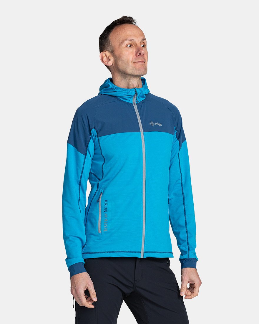 Pánská outdoorová mikina kilpi memphis-m modrá 3xl