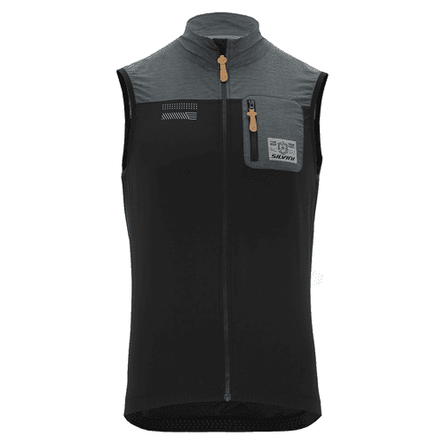 Pánská gravel vesta silvini cairo černá/tmavě šedá m