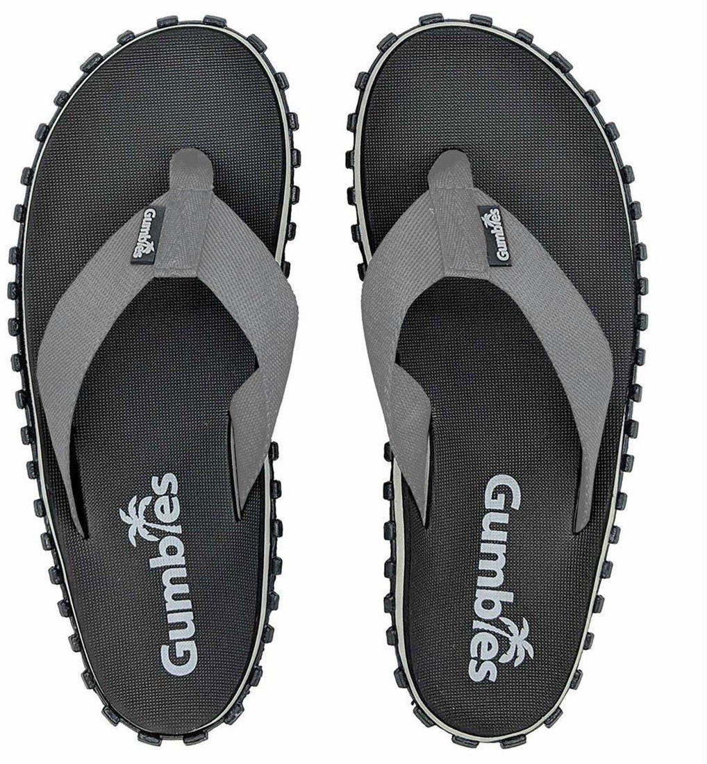 Gumbies Duckbill Flip-Flop Black Grey