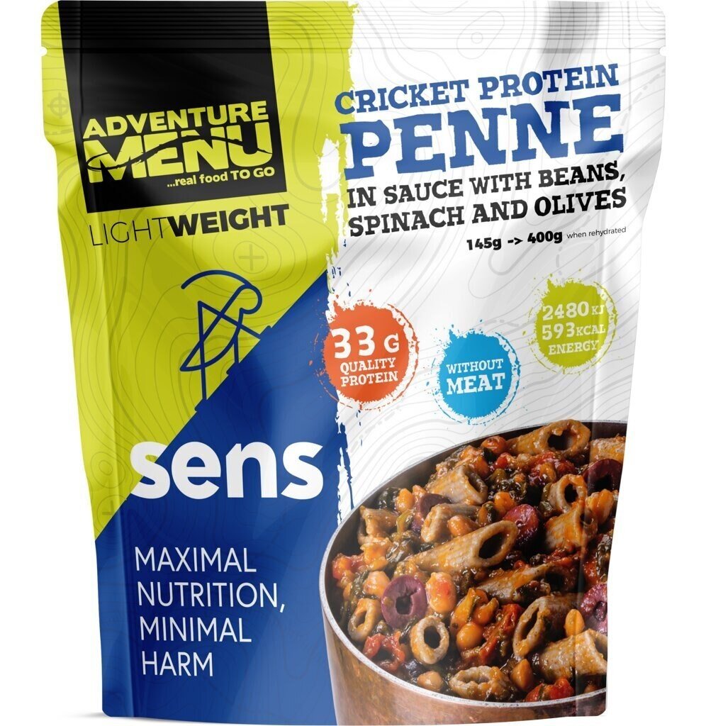 Adventure Menu® - Cvrččí proteinové penne v omáčce s fazolemi 400 g (Barva: Vícebarevná)