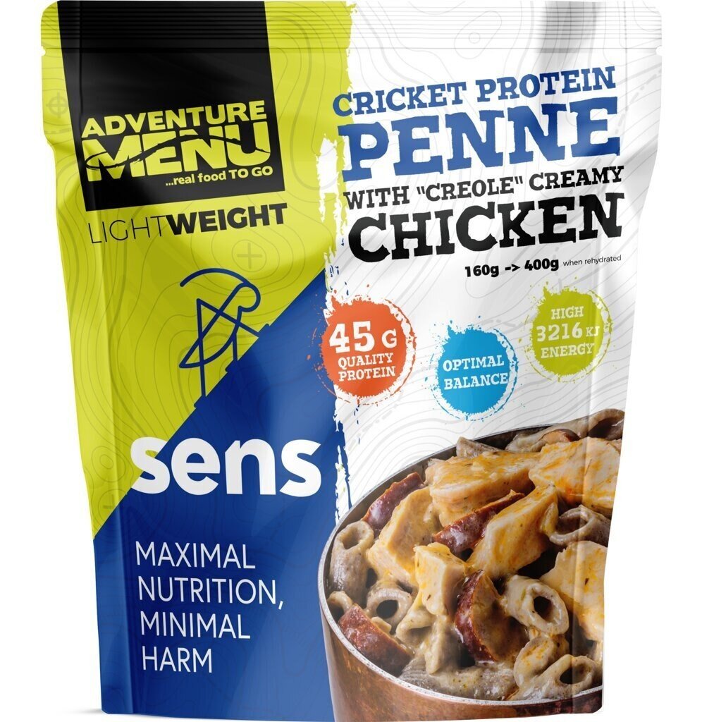 Adventure Menu® - Cvrččí proteinové penne s kuřecím masem 400 g (Barva: Vícebarevná)
