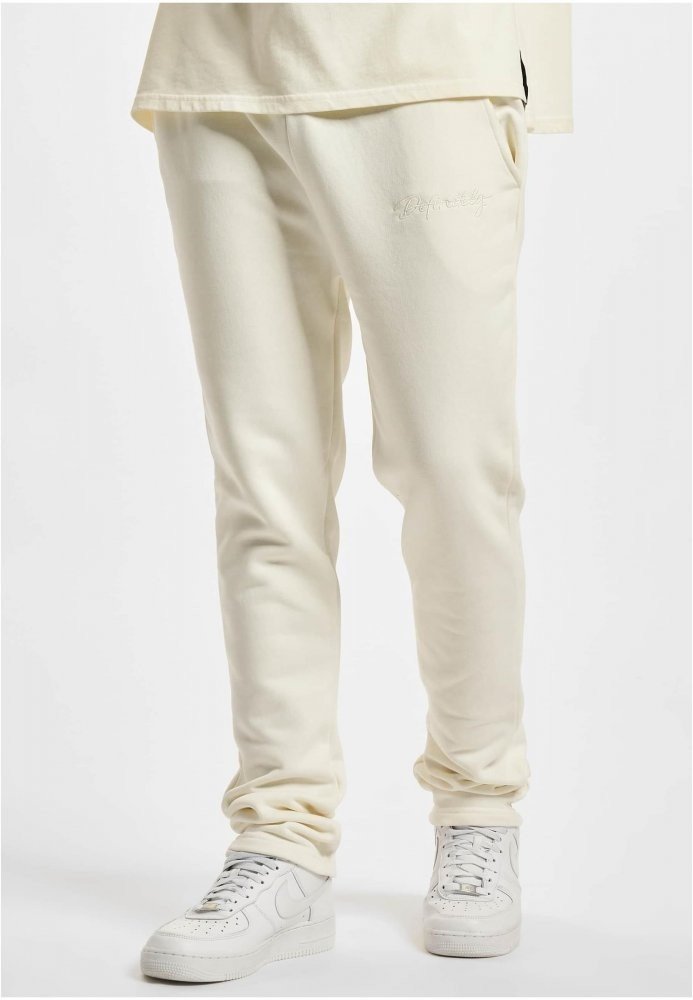 DEF Left Leg Print Jogger - offwhite L