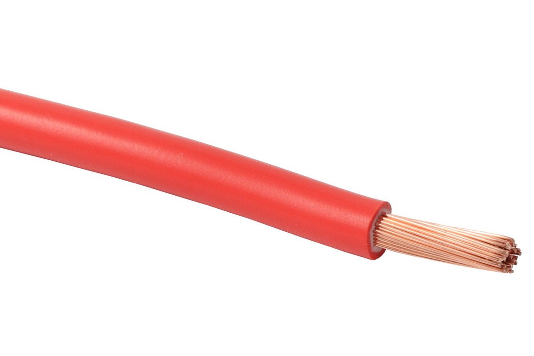 Vodič lanko ohebné (CYA) H07V-K 25 Rudá