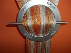 Provázková záclona Pomerančovo zlatá Rozměr záclony 300x300cm