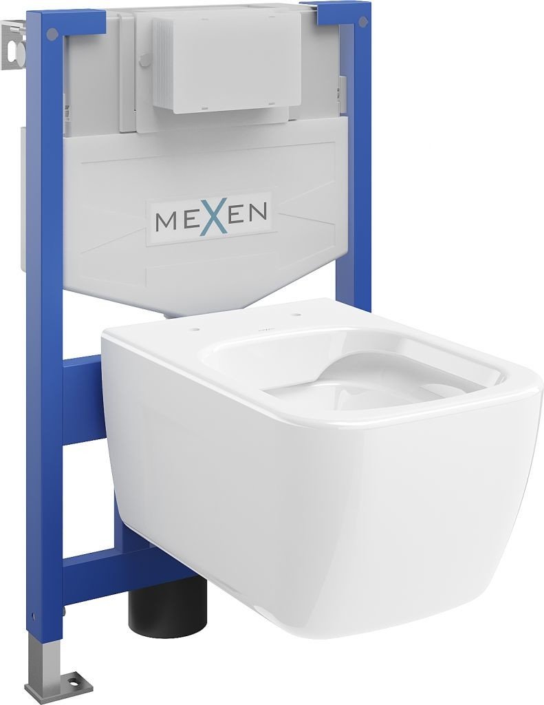 MEXEN/S WC předstěnová instalační sada Fenix XS-F s mísou WC Margo, bílá 6803342XX00