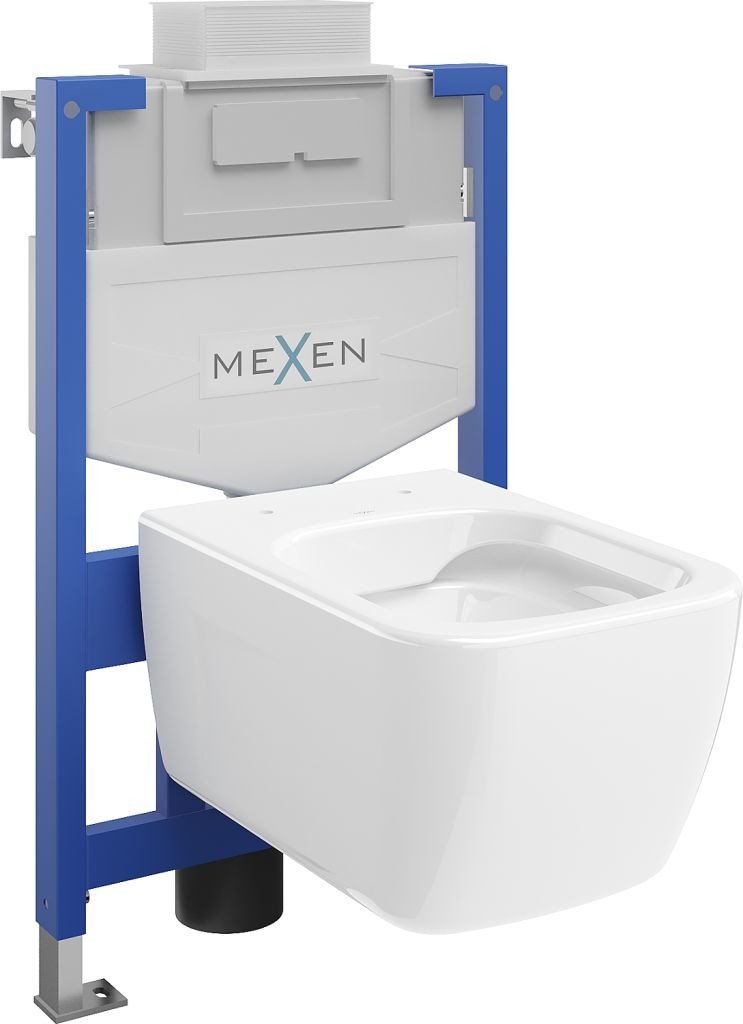 MEXEN/S WC předstěnová instalační sada Fenix XS-U s mísou WC Margo, bílá 6853342XX00