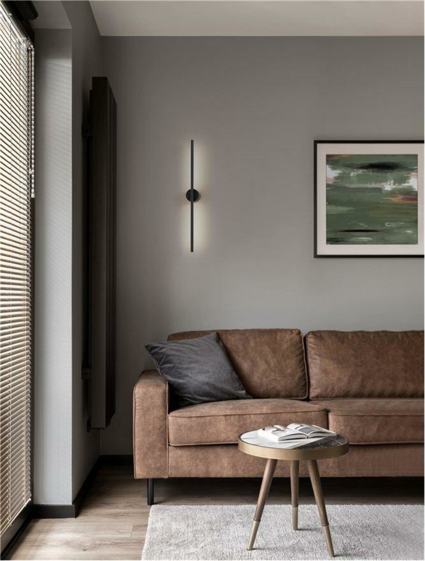 NOVA LUCE nástěnné svítidlo ADEN LED 10W 3000K hliník černá 9081102