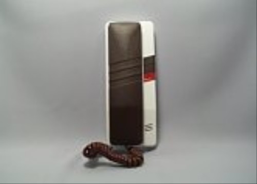 Domácí telefon Tesla DT 93 s bzučákem a 1 tlačítkem el. zámku, hnědo-bílá, 4FP21051.216