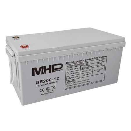 Baterie MHPower GE200-12 GEL, 12V/200Ah, T3-M8, Deep Cycle , GE200-12