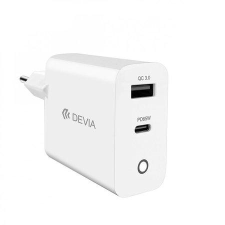 Devia sieťová nabíjačka Extreme Speed GaN PD&QC Quick Charger 65W - White