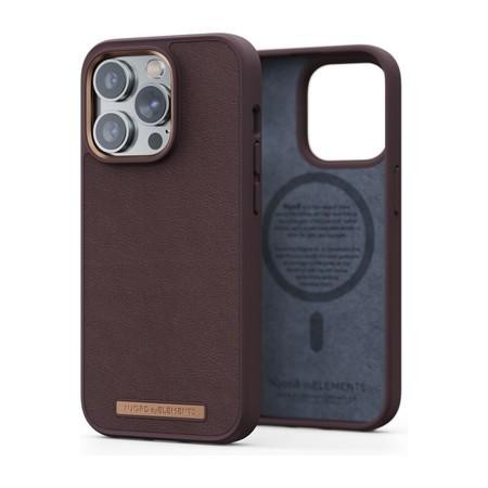 Njord Genuine Leather Magsafe Case iPhone 14 Pro Max tmavě hnědý