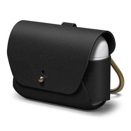 Elago Airpods Pro/Pro 2 Leather Case - Black