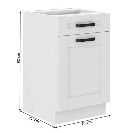 Kondela Spodní skříňka, bílá, LULA 50 D 1F 1S BB
