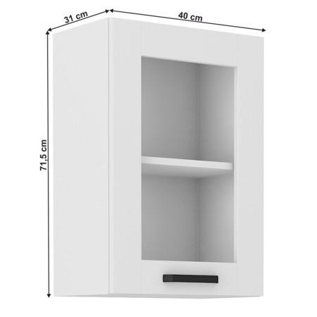 Kondela Horní skříňka, bílá, LULA 40 GS-72 1F