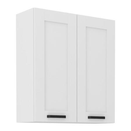 Kondela Horní skříňka, bílá, LULA 80 G-90 2 F