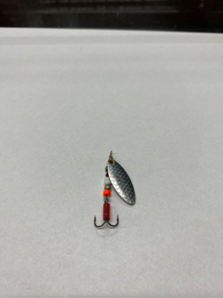 Třpytka vrbový list vel. 1 STŘÍBRNÁ